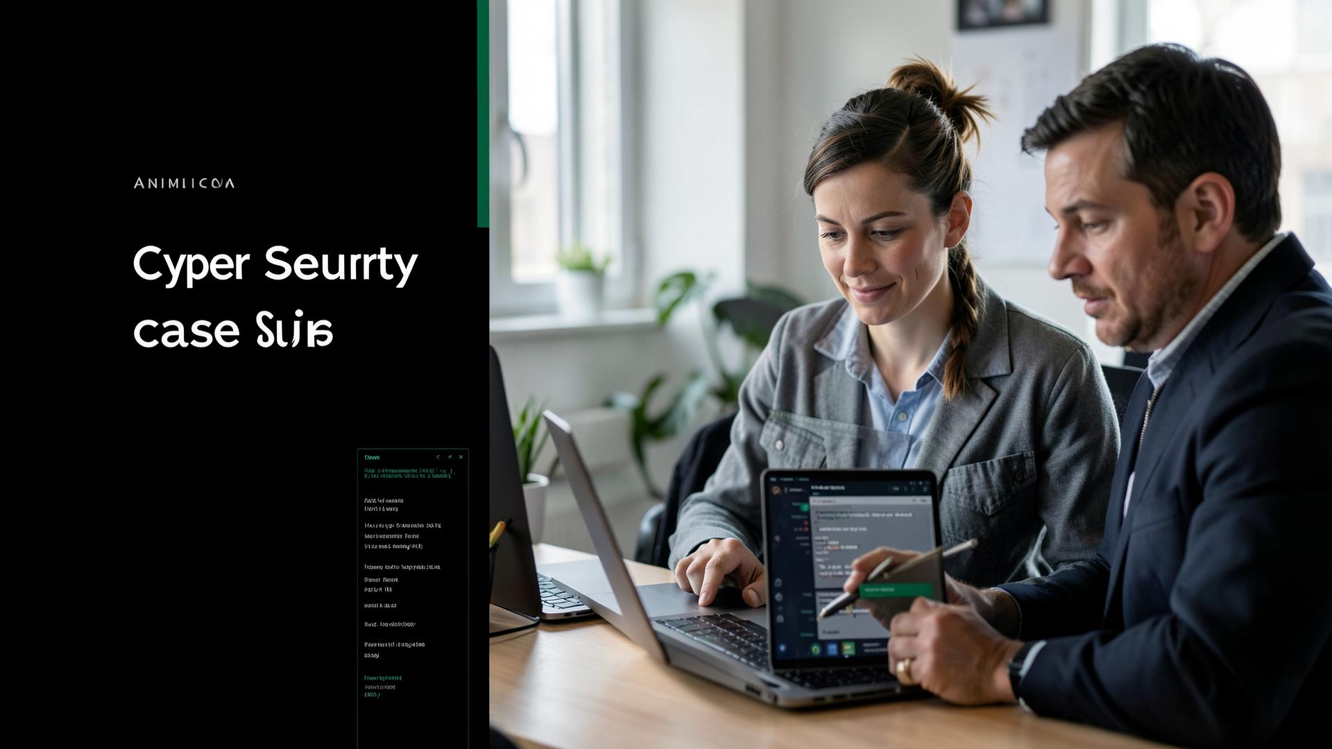Small-business leader reviewing vulnerability remediation with an adviser