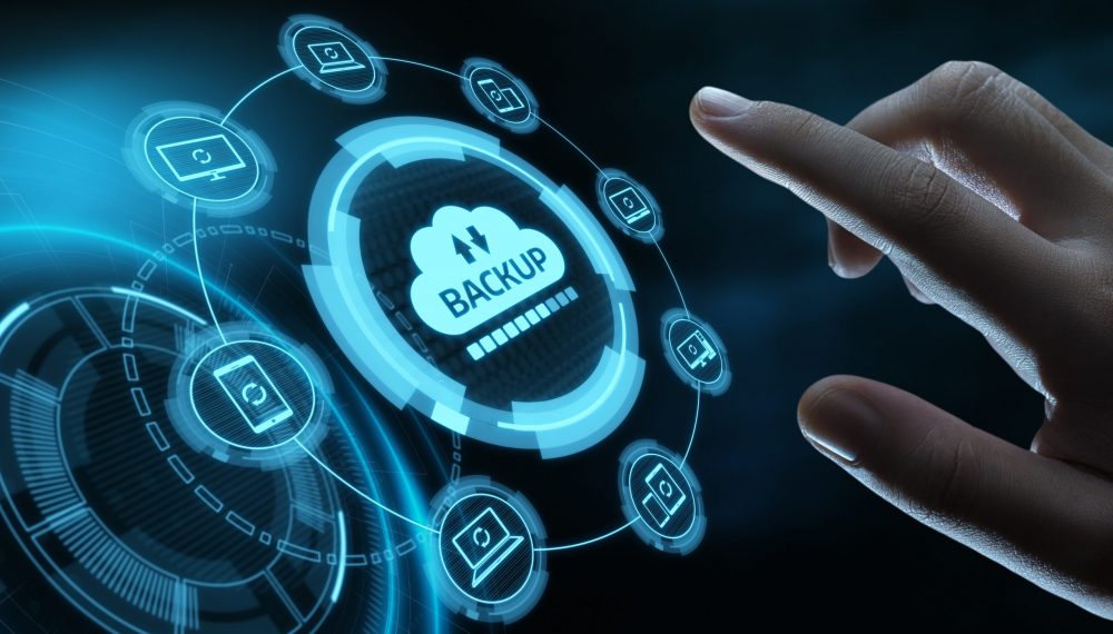 Backup Storage Data Internet Technology Business concept.